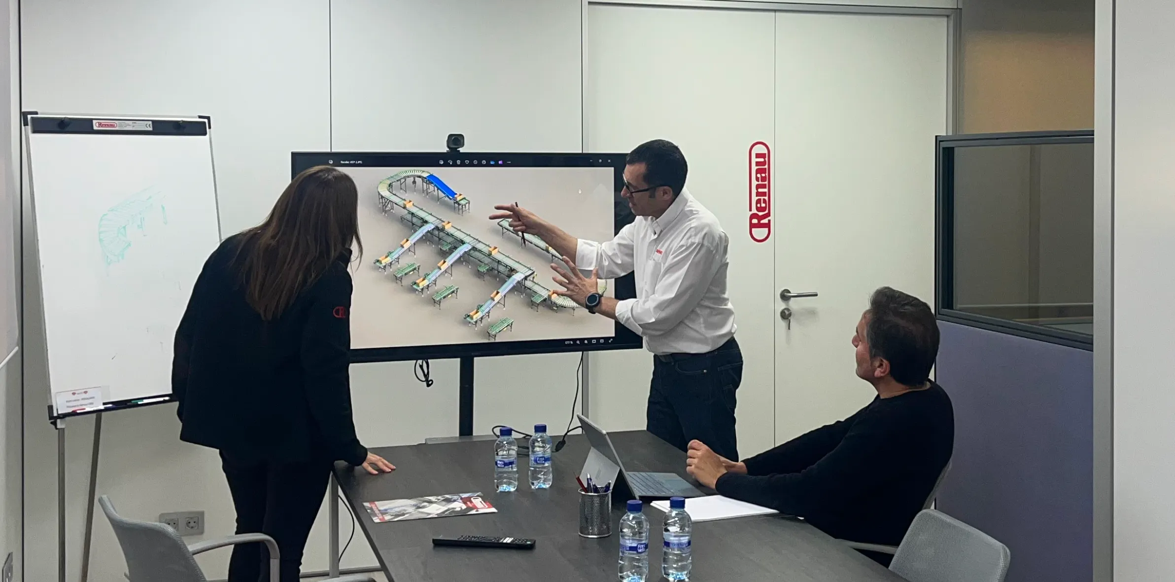 Ancienne Photographie des ateliers et convoyeurs